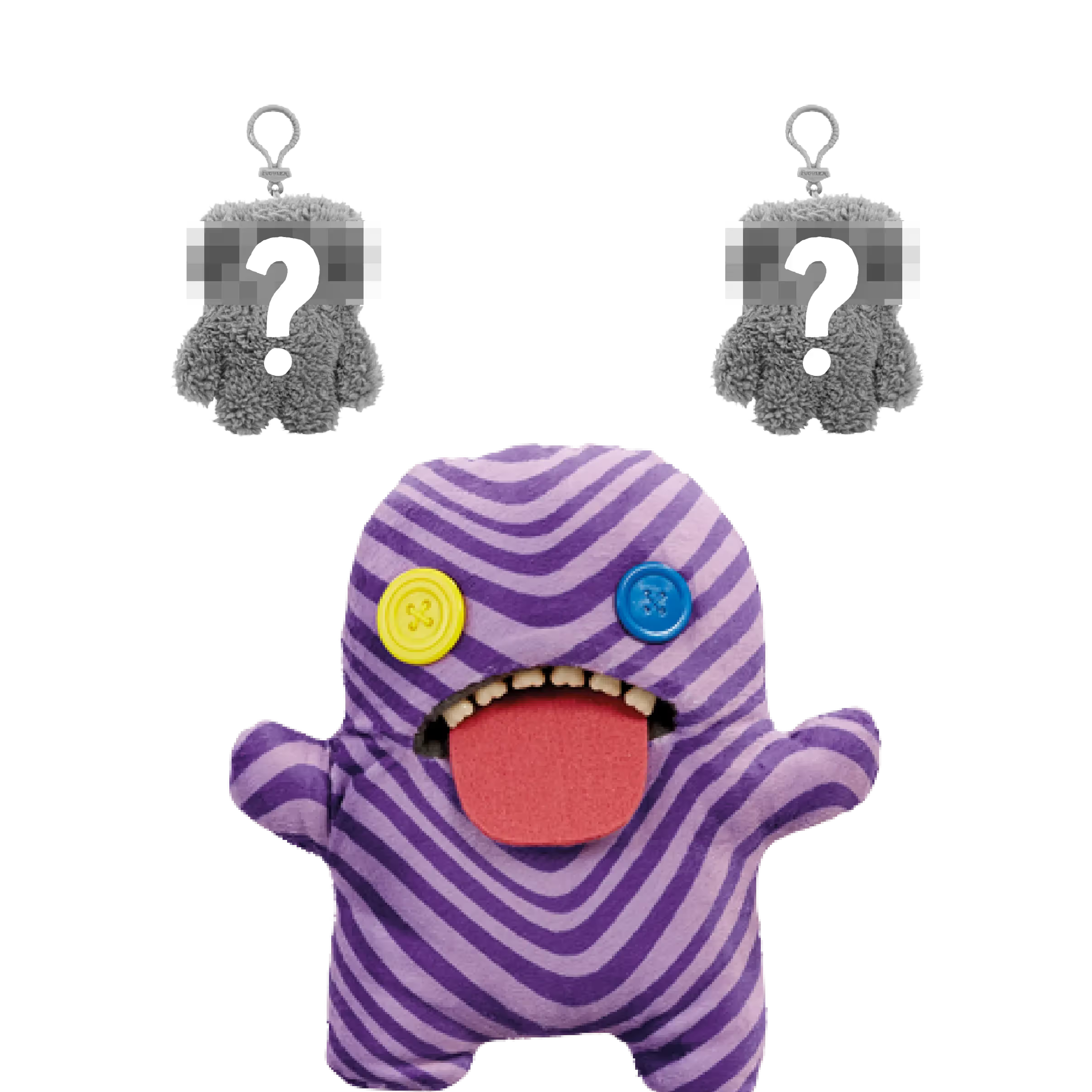 Oogah Boogah Purple Zebra & Keyring Pack